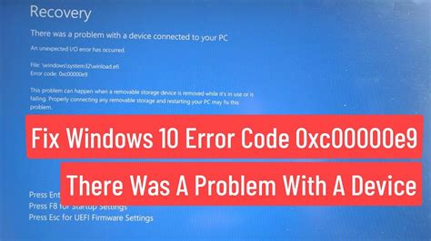 error code when installing windows 10