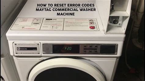 Error Codes For Maytag Commercial Washer