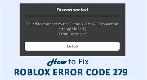 error codes in roblox 279