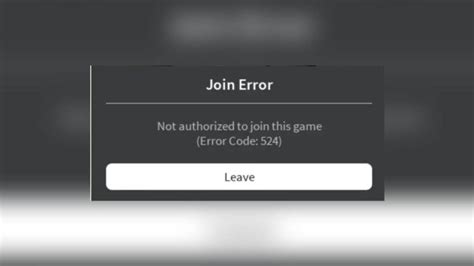 error codes in roblox 524