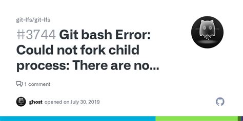 Error Could Not Fork Child Process