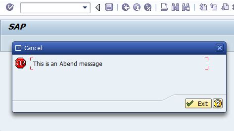 Error De Programacion Abap Sap