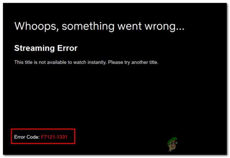 error de streaming netflix