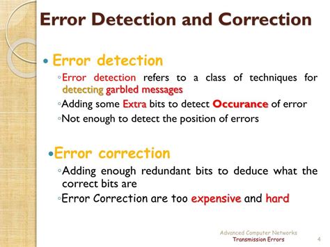 Error Detection And Correction In English