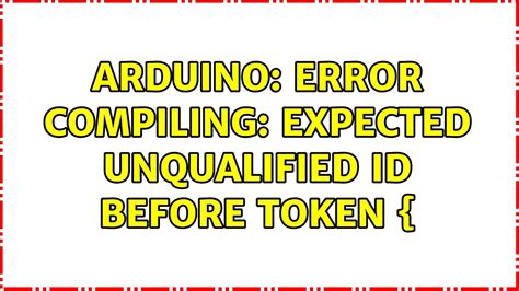 error expected ' ' or ' ' before ' ' token