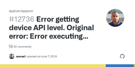 Error Getting Device Api Level