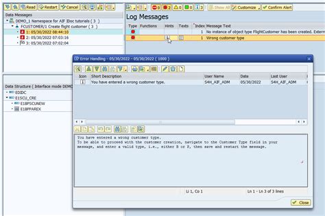 Error Handling For Work Item Sap