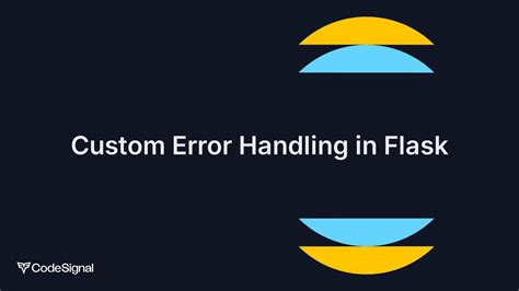 Error Handling Response Flask