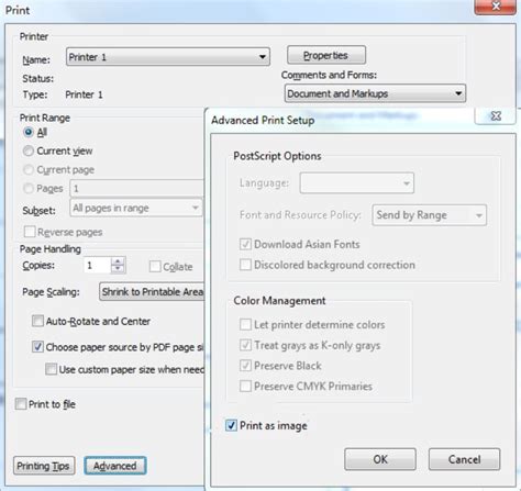 Error Printing To Adobe Pdf