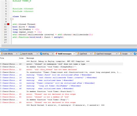 error string in namespace std does not name a type