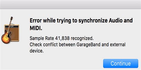 Troubleshooting: Common Error Messages When Syncing Audio and MIDI in GarageBand