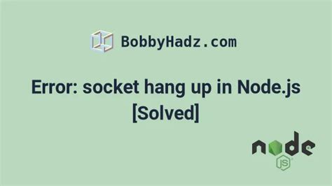 NodeJS socket hang up error with nodejs YouTube