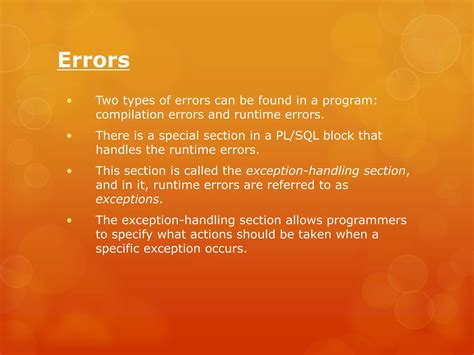 errors in computer programmers are called