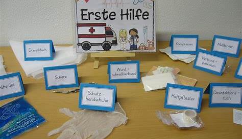Sachunterricht in der Grundschule: Themenplakat "Erste Hilfe
