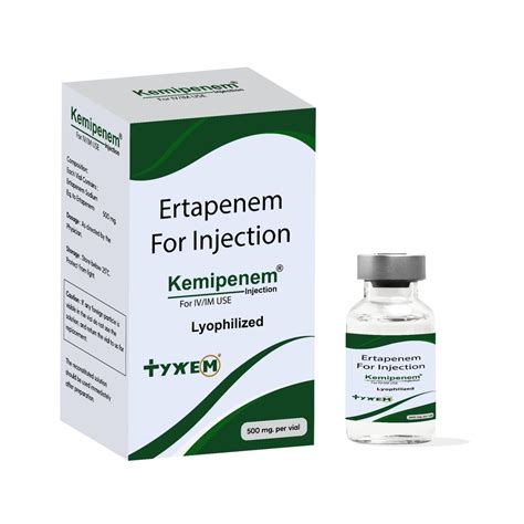 ertapenem for im injection