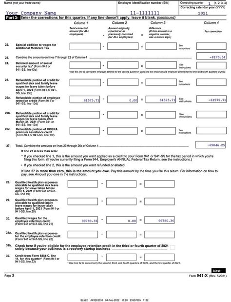 ertc tax credit form