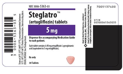 ertugliflozin l-pyroglutamicac 5 mg oral tab
