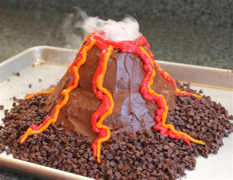 erupting volcano cake recipe