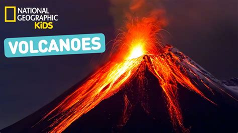 erupting volcano video for kids