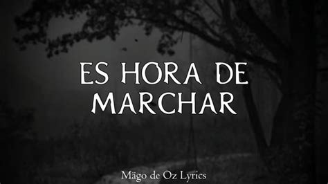 es hora de marchar