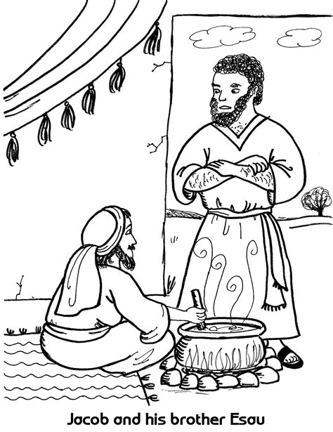 Jacob And Esau Coloring Pages Printable at GetDrawings Free download