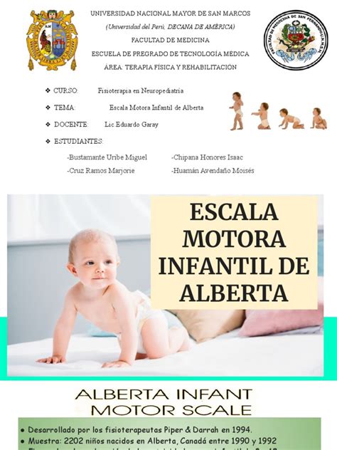 escala motora del infante de alberta