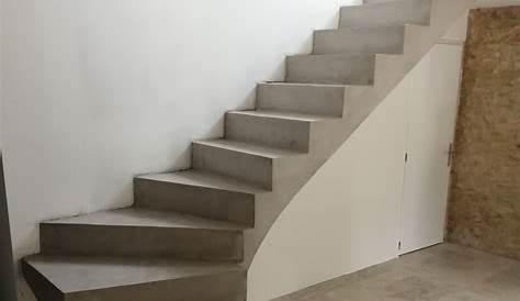 Escalier Beton Quart Tournant En Kit Somptueux à Paillasse Deux