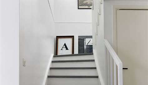 Escalier Blanc Et Gris Anthracite Déco Rénovation D'escalier