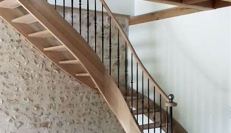 Escalier quart tournant en hêtre par Absolu bois