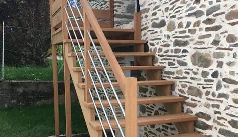 Escalier Exterieur Bois Pin On Pour Patio