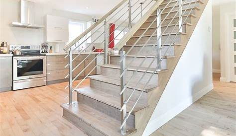 Escalier Moderne Bois Inox Escamodern, Fabricant D'escalier » à