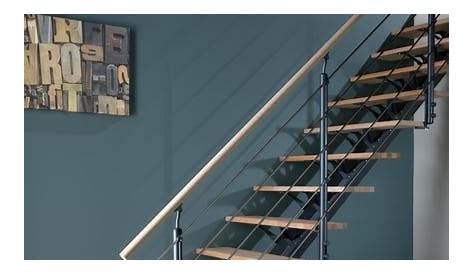 Escalier droit Mona structure aluminium marche aluminium