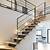 escalier noir et bois moderne
