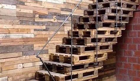 Escalier Palettes Bois 10 Used Old Pallet Wood Stairs Ideas Projets En De