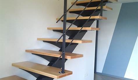 Escalier Structure Acier Loft En Avec Latérale