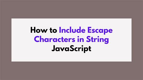 escape quotes in string javascript