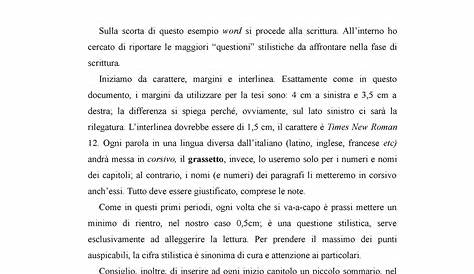 Esempio redazione tesi-2 - CAPITOLO I - NOME PRIMO CAPITOLO SOMMARIO: 1