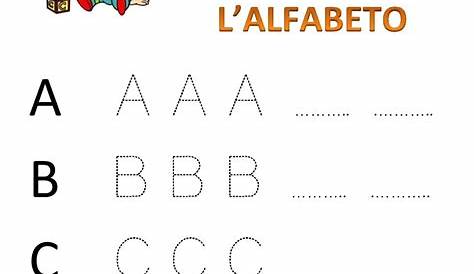 Schede per Imparare a Scrivere le Lettere dell'Alfabeto