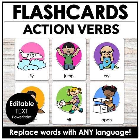 Esl Flashcards Action Verbs