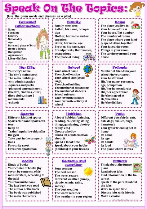 esl topics for advanced students