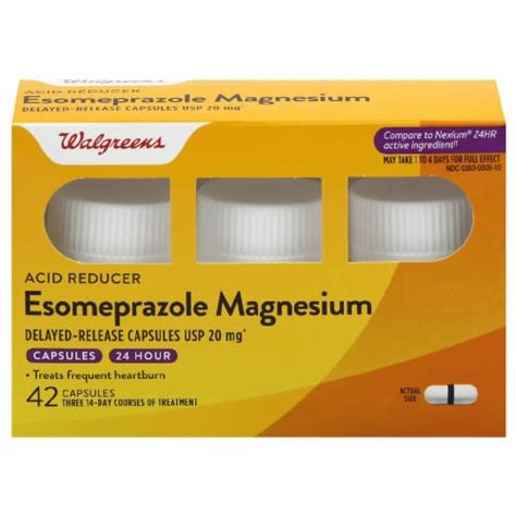 esomeprazole magnesium 20mg walgreens