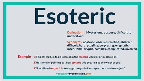 esoteric synonym