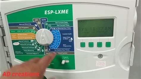 Rain Bird ESPLXME Controller How to Operate Manualy rainbird