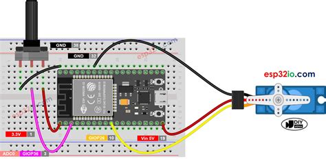 Esp32 Servo Potentiometer