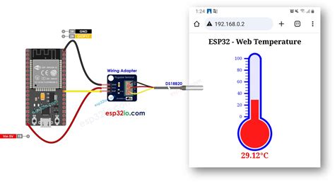 Esp32 Temperature Sensor Example