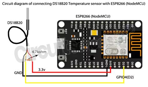 Esp8266 Temperature Sensor Ds18B20