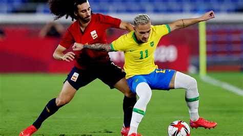 españa brasil fútbol resumen
