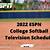 espn college softball tv schedule 2022-2023