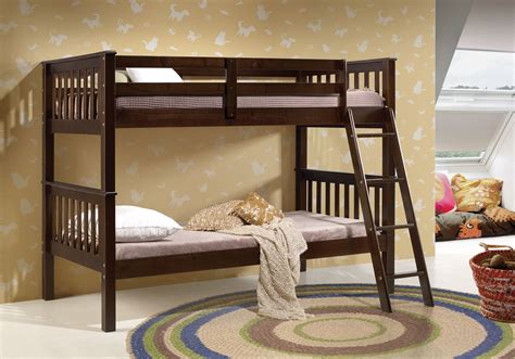 espresso bunk beds twin full