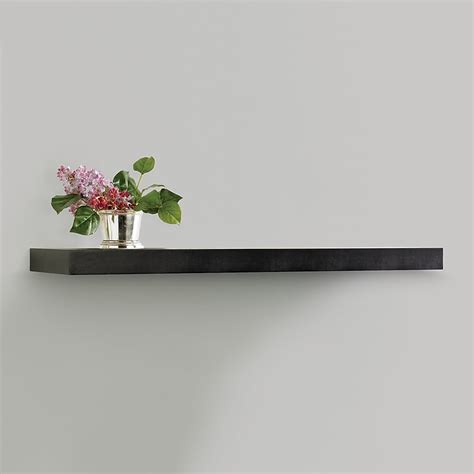 Espresso Colored Floating Shelves